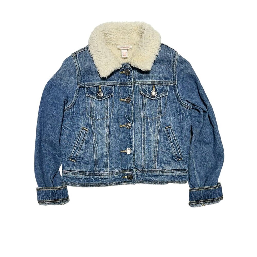 Cat & Jack Kids Fleece Lined Shearling Jean Jacket